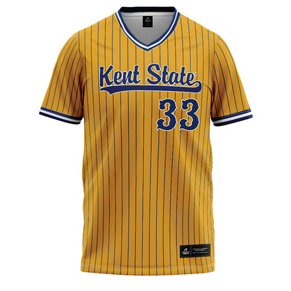 Kent State - NCAA Baseball : Tim Orr - Gold Baseball Jersey