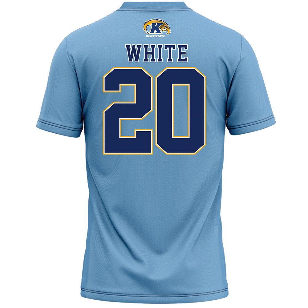 Kent State - NCAA Women's Lacrosse : Bella White - Baby Blue Lacrosse Jersey -1