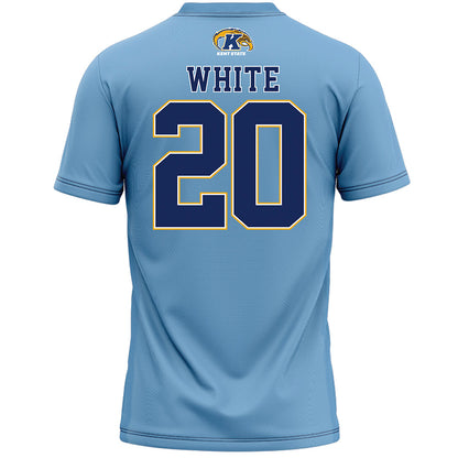 Kent State - NCAA Women's Lacrosse : Bella White - Baby Blue Lacrosse Jersey -1