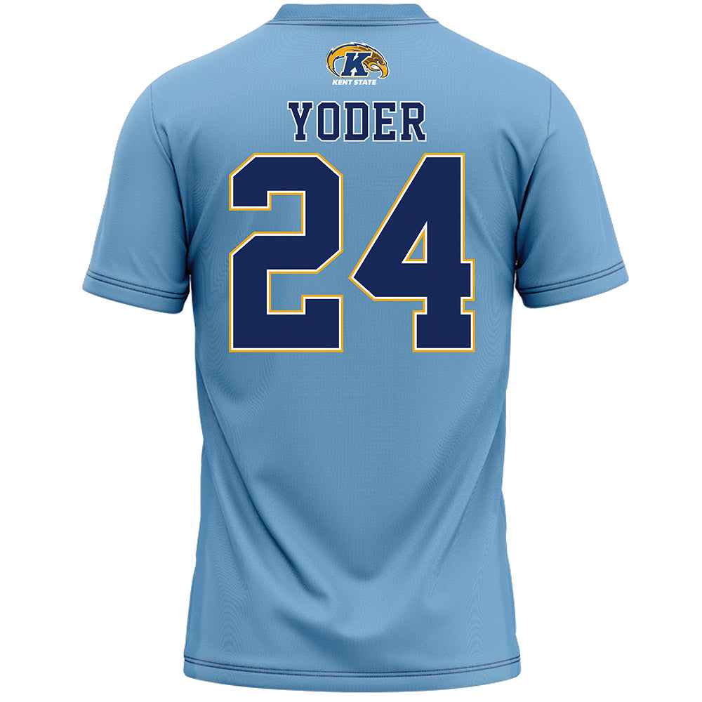 Kent State - NCAA Women's Lacrosse : Rebekah Yoder - Baby Blue Lacrosse Jersey -1