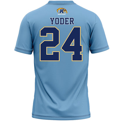 Kent State - NCAA Women's Lacrosse : Rebekah Yoder - Baby Blue Lacrosse Jersey -1