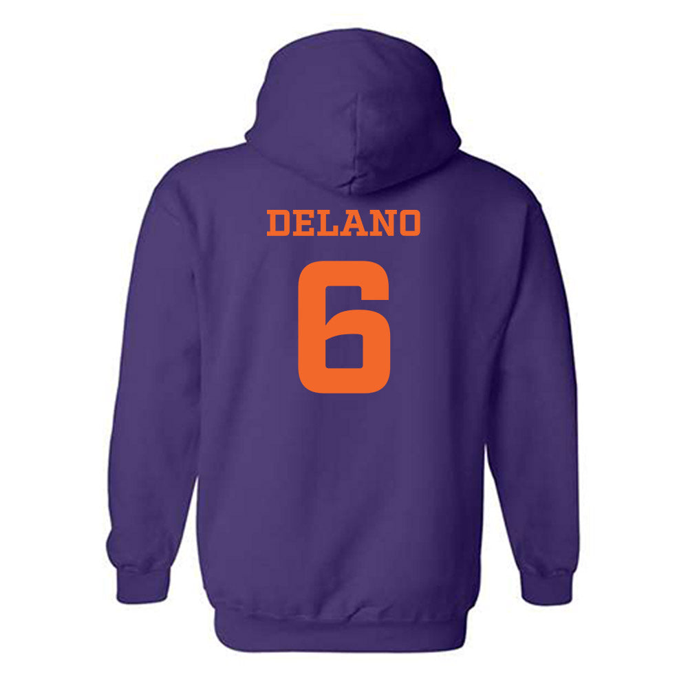 HWS - NCAA Men's Lacrosse : Will Delano - Classic Shersey Hooded Sweatshirt-1