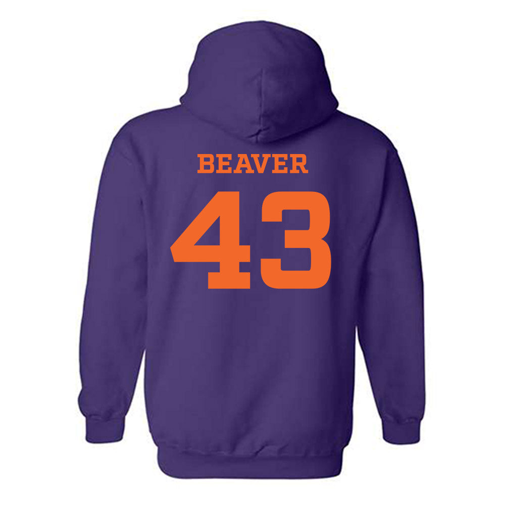 HWS - NCAA Men's Ice Hockey : Damon Beaver - Classic Shersey Hooded Sweatshirt