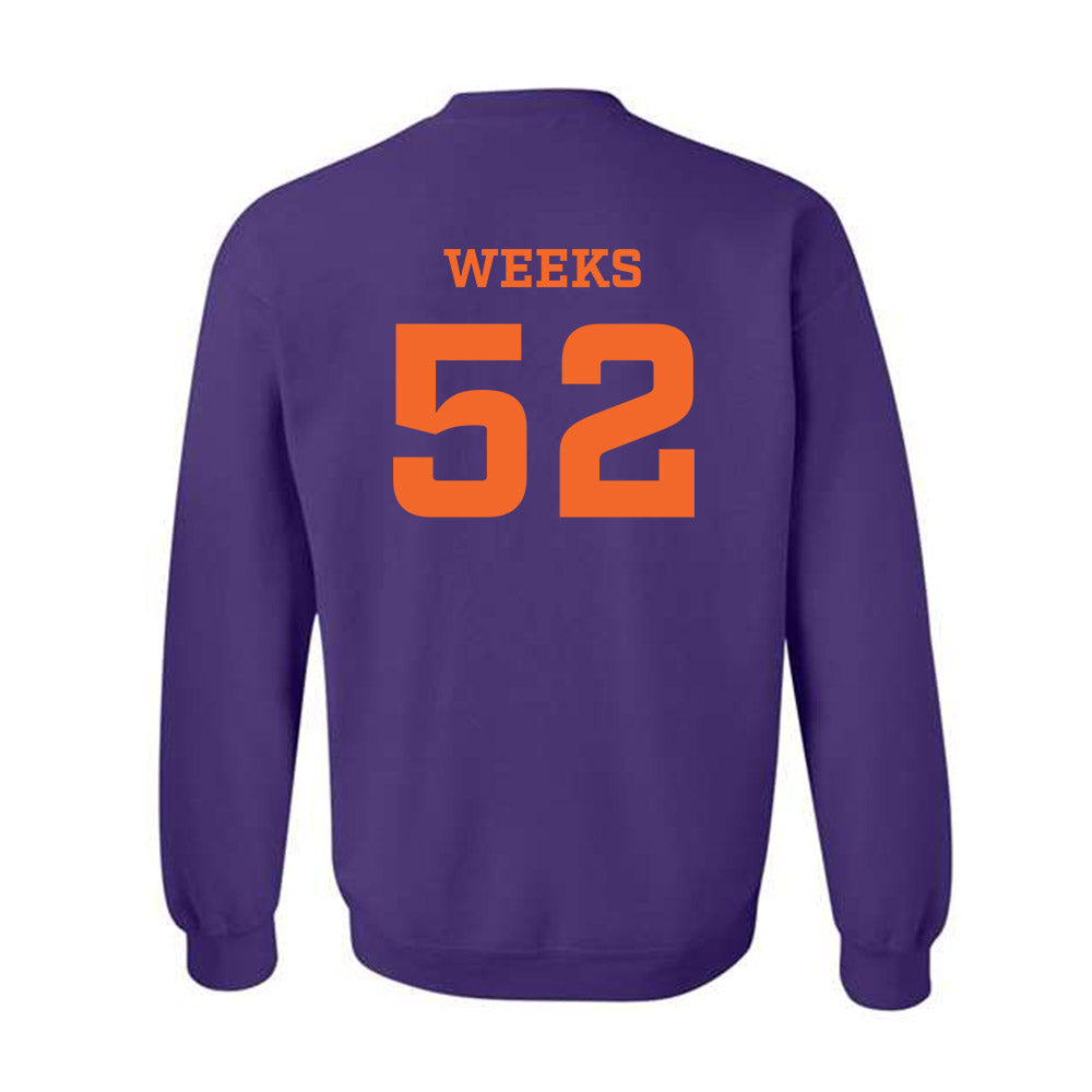 HWS - NCAA Football : Conor Weeks - Classic Shersey Crewneck Sweatshirt