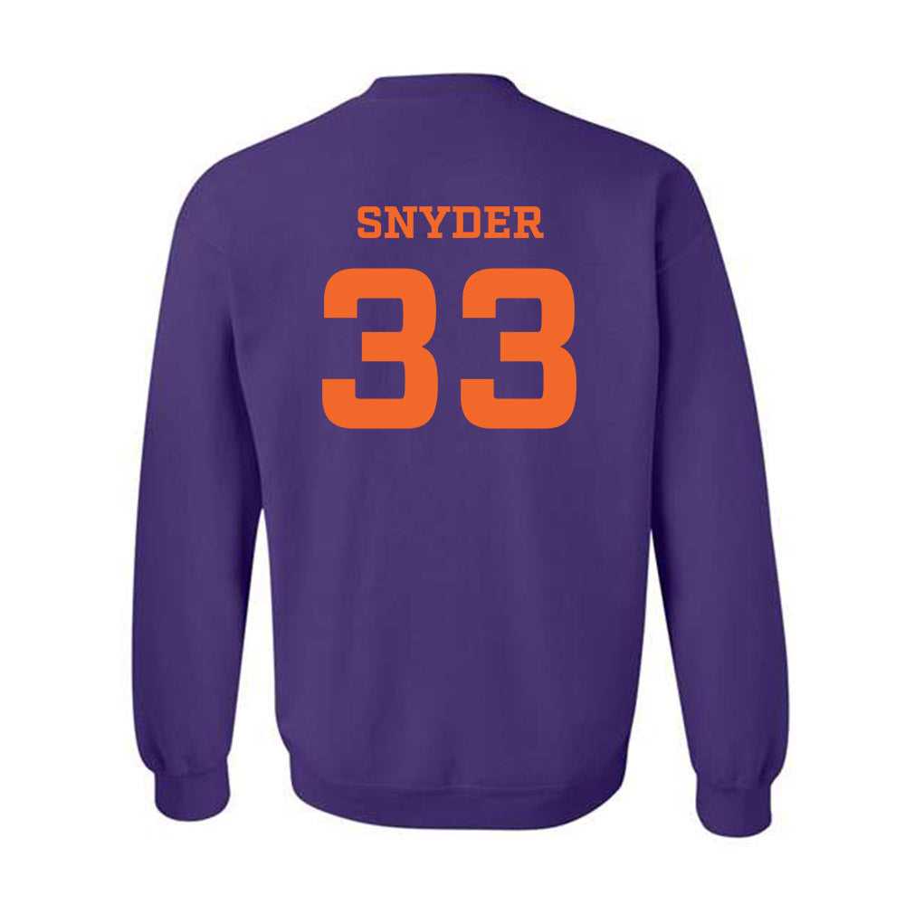 HWS - NCAA Baseball : Griffin Snyder - Classic Shersey Crewneck Sweatshirt
