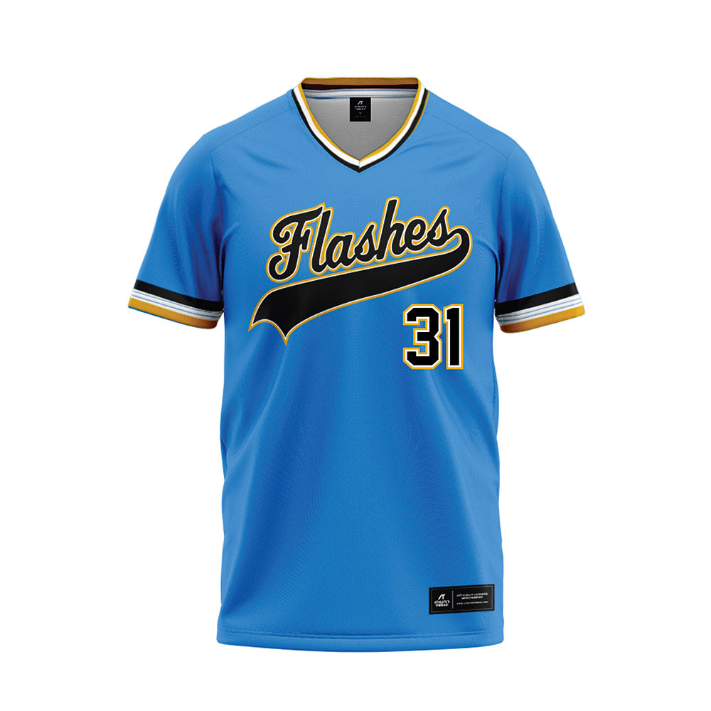 Kent State - NCAA Baseball : Eli Bryant - Light Blue Baseball Jersey-0