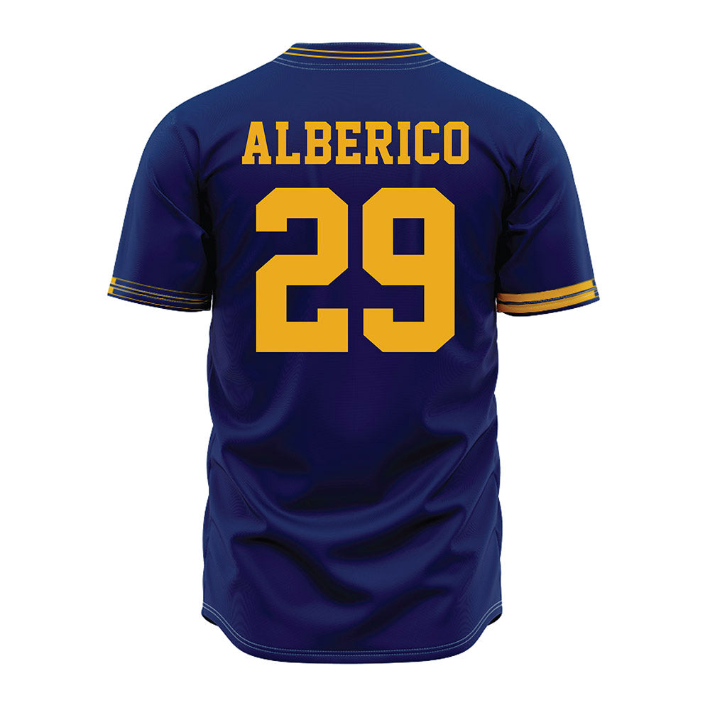  - NCAA Baseball : Alex Alberico - Navy Jersey-1