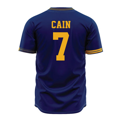 Kent State - NCAA Baseball : Ian Cain - Navy Jersey-1