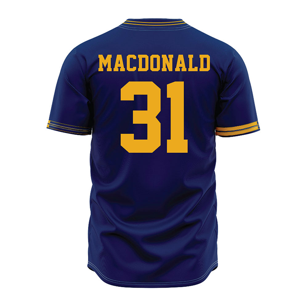 Kent State - NCAA Baseball : Lance MacDonald - Navy Jersey