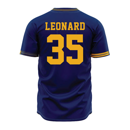 Kent State - NCAA Baseball : Caden Leonard - Navy Jersey