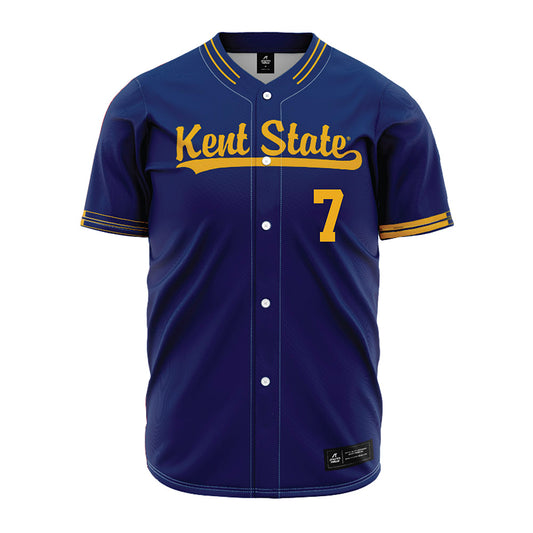Kent State - NCAA Baseball : Ian Cain - Navy Jersey-0