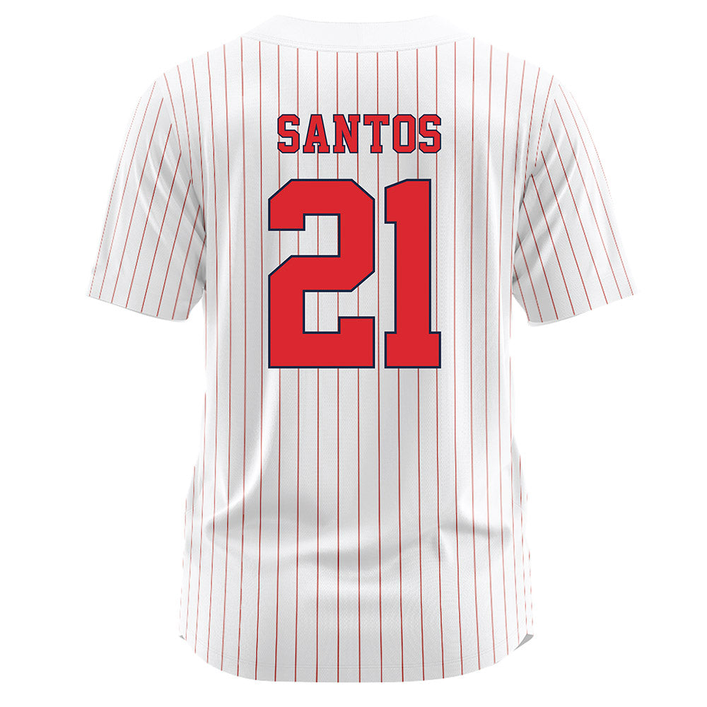 St. Johns - NCAA Softball : Melanie Santos - White Jersey