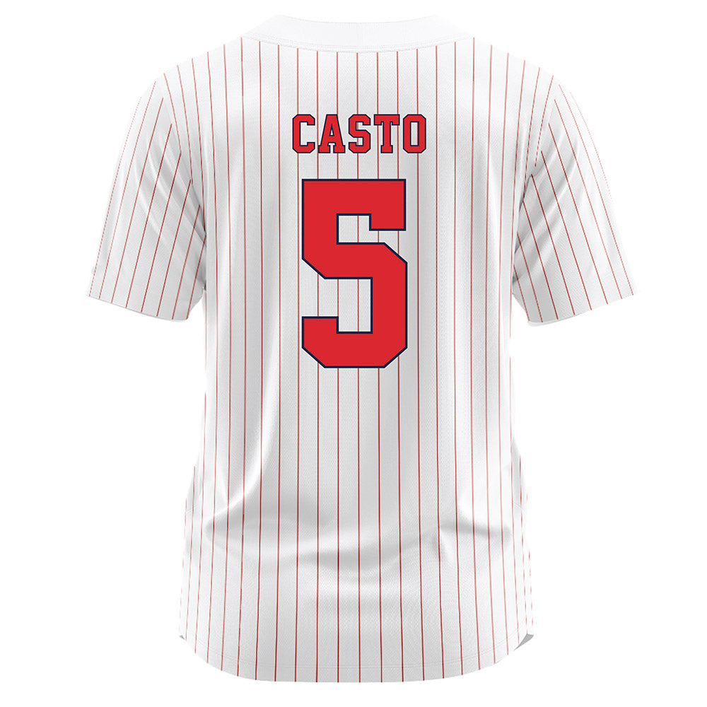 St. Johns - NCAA Softball : Natalie Casto - White Jersey