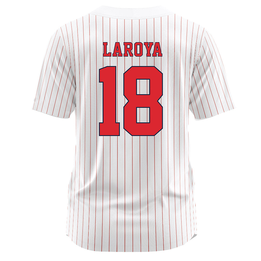 St. Johns - NCAA Softball : Mya Laroya - White Jersey-1