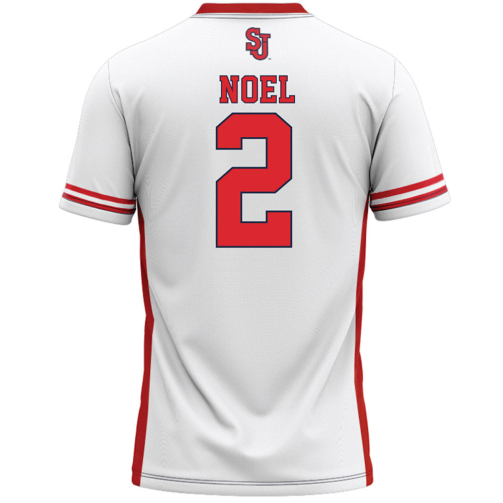 St. Johns - NCAA Men's Lacrosse : Harrison Noel - White Lacrosse Jersey