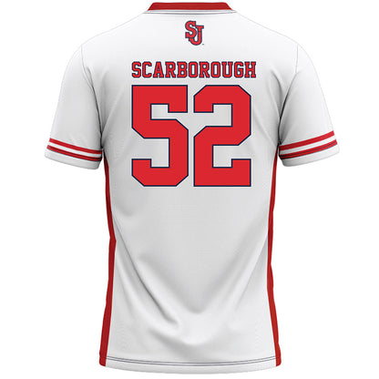 St. Johns - NCAA Men's Lacrosse : Patrick Scarborough - White Lacrosse Jersey -1