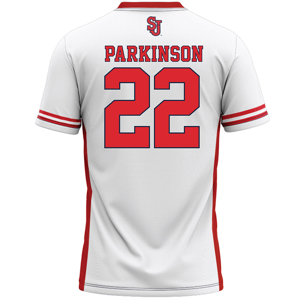 St. Johns - NCAA Men's Lacrosse : Danielo Parkinson - White Lacrosse Jersey