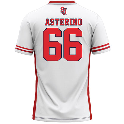 St. Johns - NCAA Men's Lacrosse : Joey Asterino - White Lacrosse Jersey