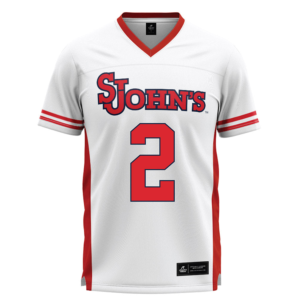 St. Johns - NCAA Men's Lacrosse : Harrison Noel - White Lacrosse Jersey