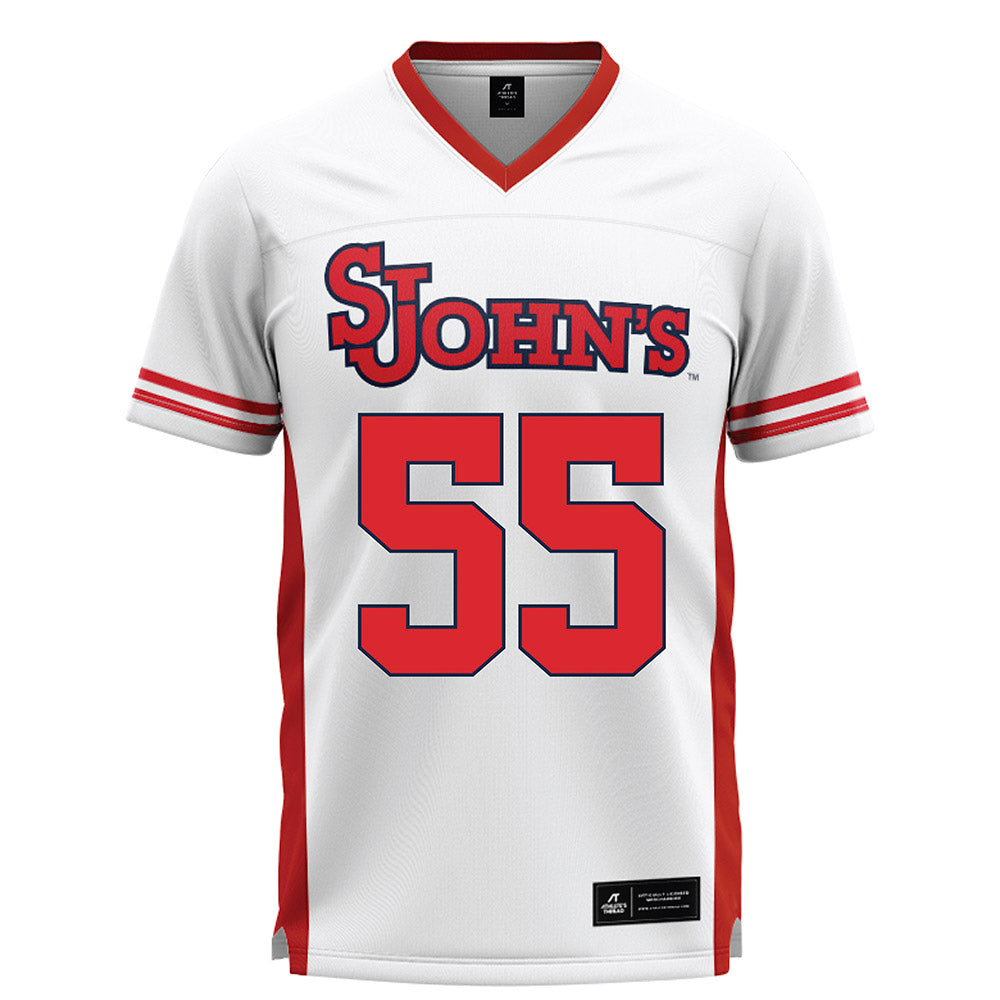 St. Johns - NCAA Men's Lacrosse : Brady Rauner - White Lacrosse Jersey