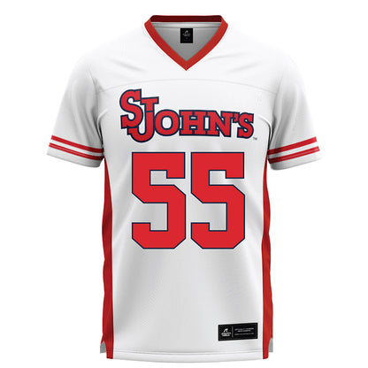 St. Johns - NCAA Men's Lacrosse : Brady Rauner - White Lacrosse Jersey