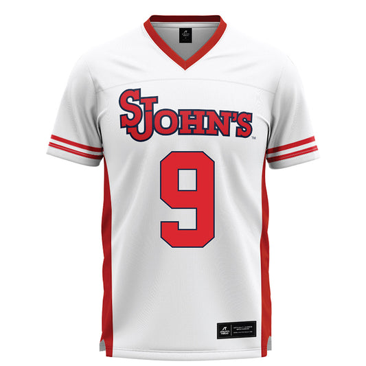 St. Johns - NCAA Men's Lacrosse : Wade Bryan - White Lacrosse Jersey -0