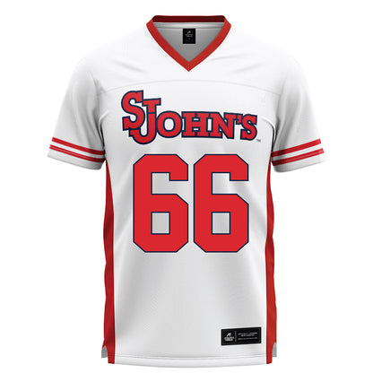 St. Johns - NCAA Men's Lacrosse : Joey Asterino - White Lacrosse Jersey