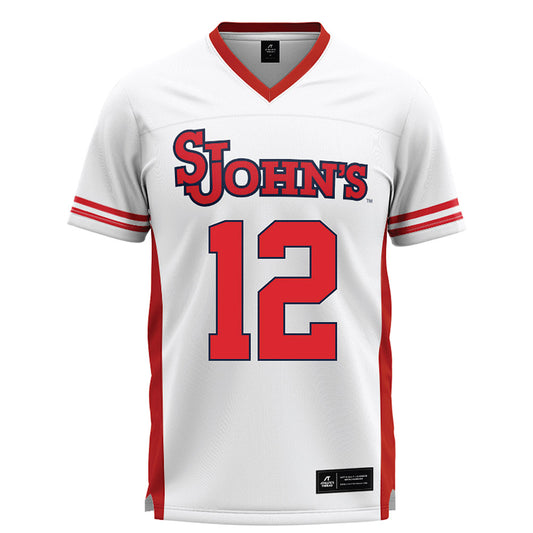 St. Johns - NCAA Men's Lacrosse : Wyatt Maguire - White Lacrosse Jersey -0