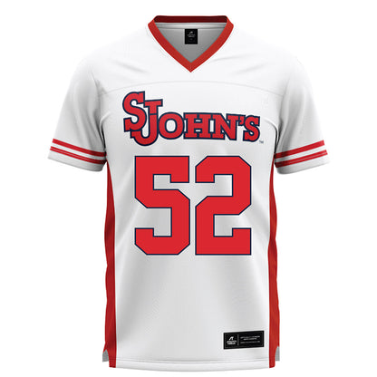 St. Johns - NCAA Men's Lacrosse : Patrick Scarborough - White Lacrosse Jersey -0