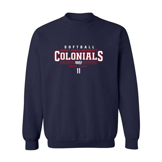 Robert Morris - NCAA Softball : Mary Brant - Classic Fashion Shersey Crewneck Sweatshirt-0