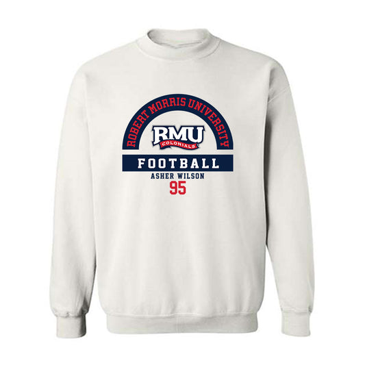 Robert Morris - NCAA Football : Asher Wilson - Classic Fashion Shersey Crewneck Sweatshirt-0