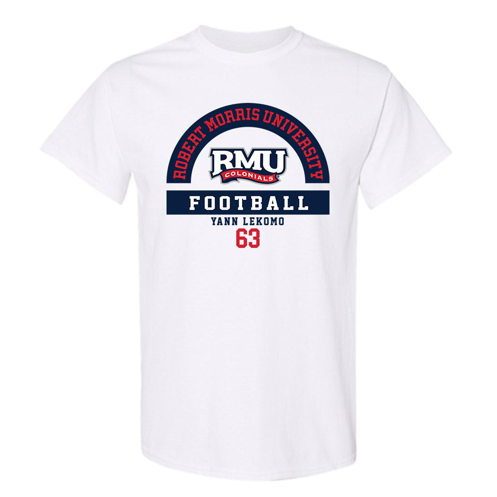 Robert Morris - NCAA Football : Yann Lekomo - Classic Fashion Shersey T-Shirt-0