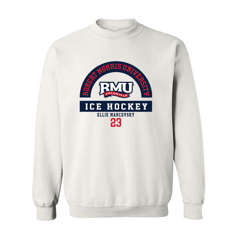 Robert Morris - NCAA Women's Ice Hockey : Ellie Marcovsky - Classic Fashion Shersey Crewneck Sweatshirt-0