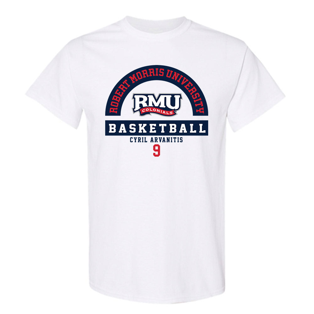 Robert Morris - NCAA Men's Basketball : Cyril Arvanitis - Classic Fashion Shersey T-Shirt-0