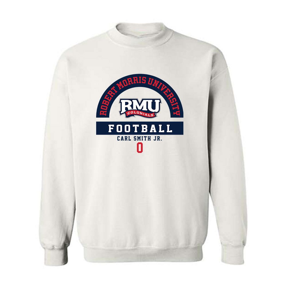 Robert Morris - NCAA Football : Carl Smith Jr. - Classic Fashion Shersey Crewneck Sweatshirt-0