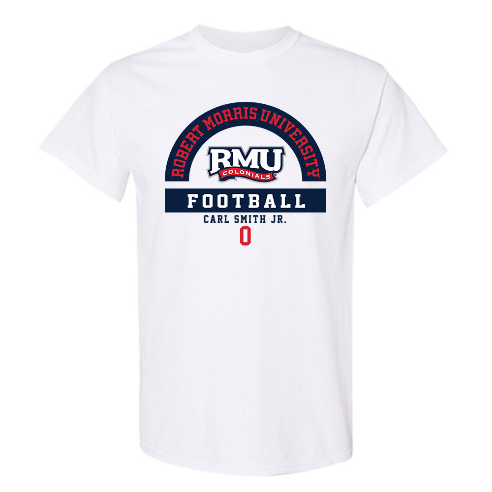 Robert Morris - NCAA Football : Carl Smith Jr. - Classic Fashion Shersey T-Shirt-0