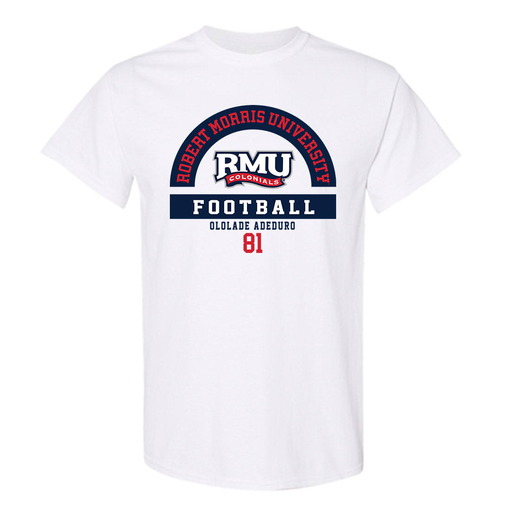 Robert Morris - NCAA Football : Ololade Adeduro - Classic Fashion Shersey T-Shirt-0