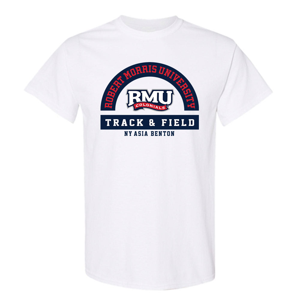 Robert Morris - NCAA Women's Track & Field : Ny'Asia Benton - Classic Fashion Shersey T-Shirt-0