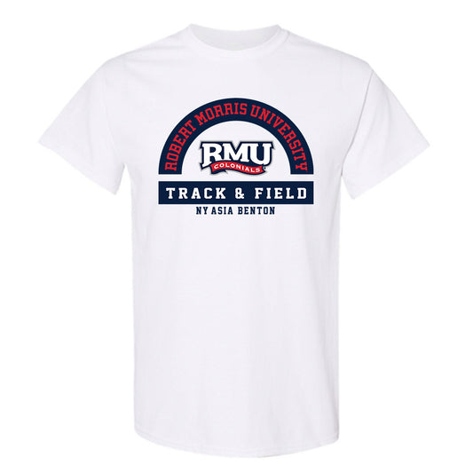 Robert Morris - NCAA Women's Track & Field : Ny'Asia Benton - Classic Fashion Shersey T-Shirt-0