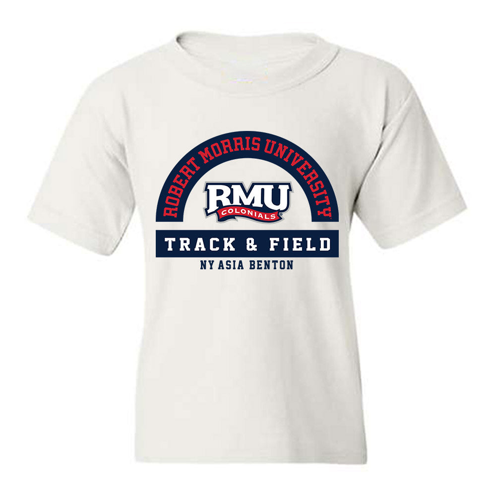 Robert Morris - NCAA Women's Track & Field : Ny'Asia Benton - Classic Fashion Shersey Youth T-Shirt-0