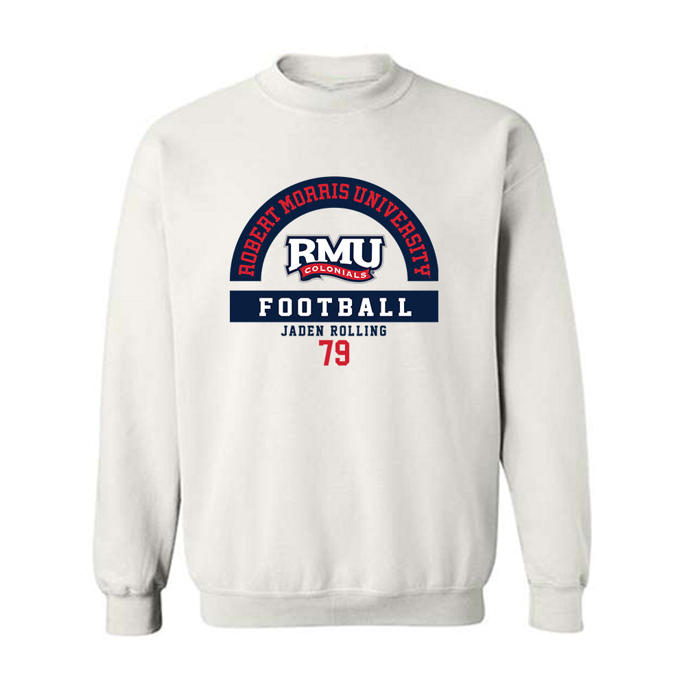 Robert Morris - NCAA Football : Jaden Rolling - Classic Fashion Shersey Crewneck Sweatshirt-0