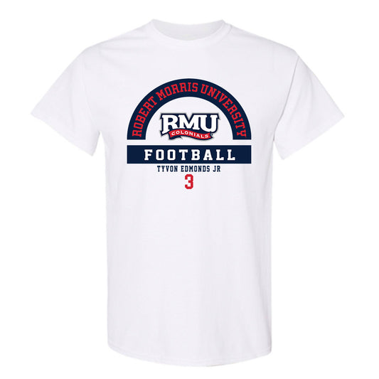 Robert Morris - NCAA Football : Tyvon Edmonds Jr - Classic Fashion Shersey T-Shirt-0