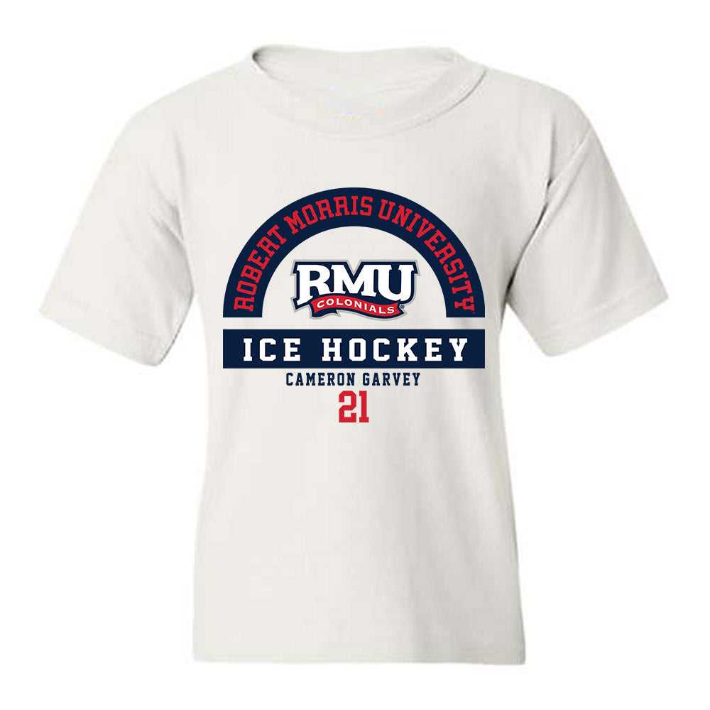 Robert Morris - NCAA Men's Ice Hockey : Cameron Garvey - Classic Fashion Shersey Youth T-Shirt-0