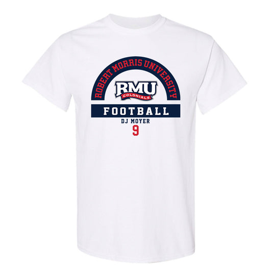 Robert Morris - NCAA Football : DJ Moyer - Classic Fashion Shersey T-Shirt-0