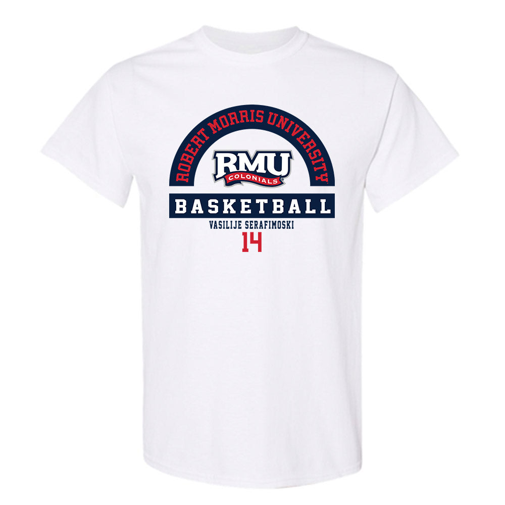 Robert Morris - NCAA Men's Basketball : Vasilije Serafimoski - Classic Fashion Shersey T-Shirt-0