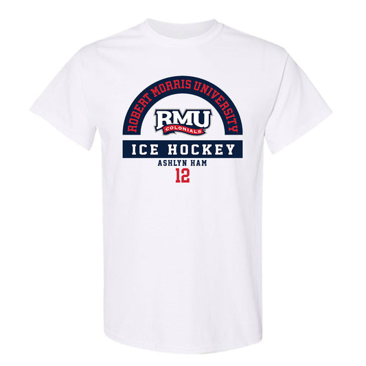 Robert Morris - NCAA Women's Ice Hockey : Ashlyn Ham - Classic Fashion Shersey T-Shirt-0