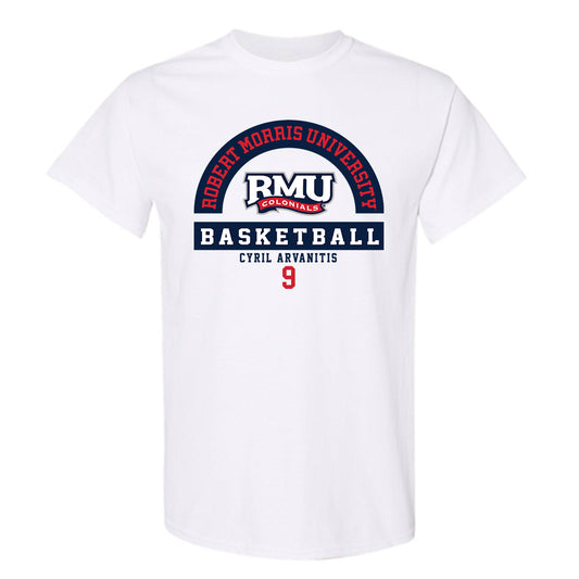 Robert Morris - NCAA Men's Basketball : Cyril Arvanitis - Classic Fashion Shersey T-Shirt-0