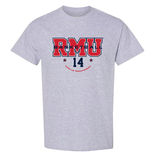 Robert Morris - NCAA Men's Basketball : Vasilije Serafimoski - Classic Fashion Shersey T-Shirt-0