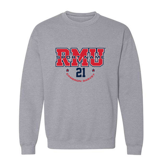 Robert Morris - NCAA Men's Ice Hockey : Cameron Garvey - Classic Fashion Shersey Crewneck Sweatshirt-0