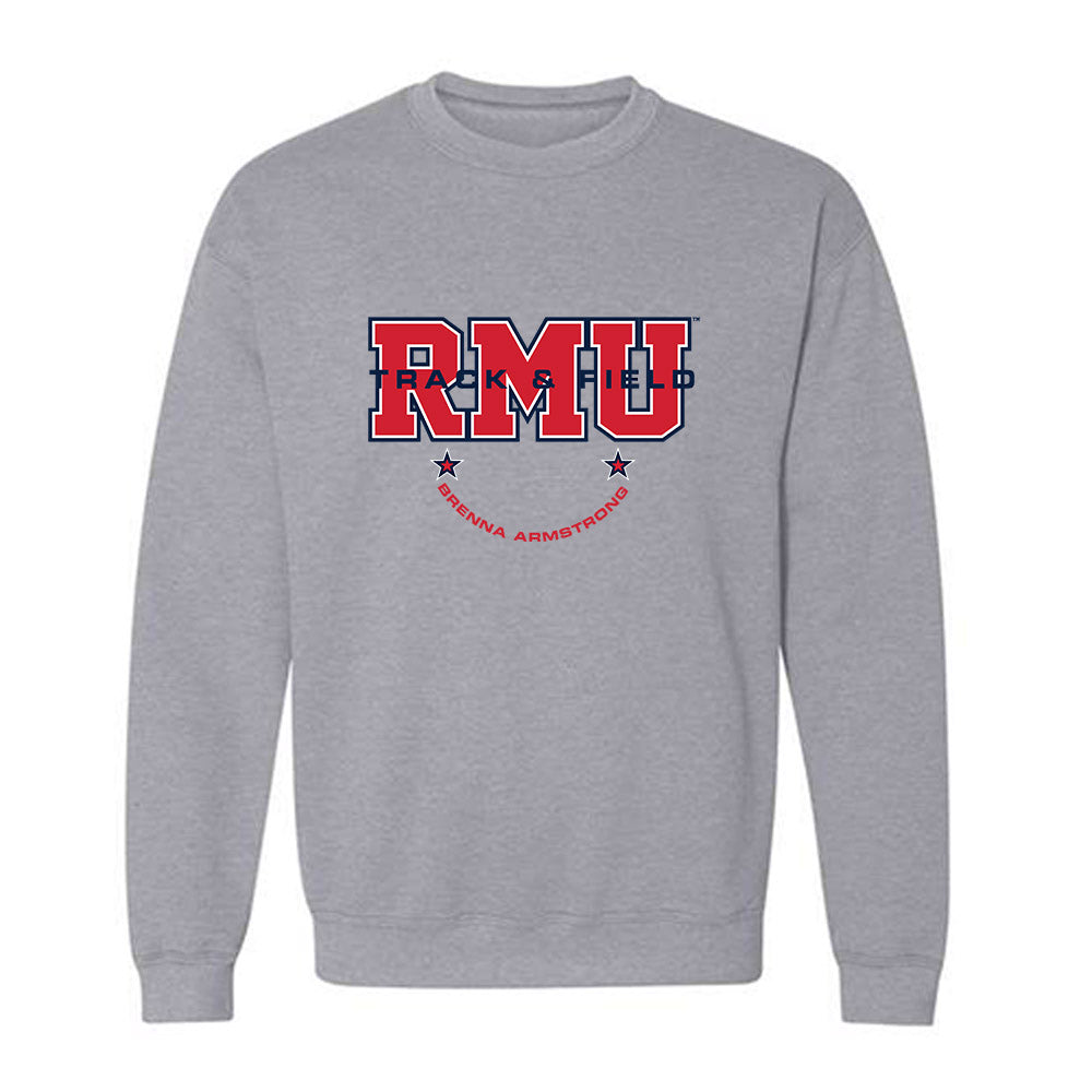 Robert Morris - NCAA Women's Track & Field : Brenna Armstrong - Classic Fashion Shersey Crewneck Sweatshirt-0